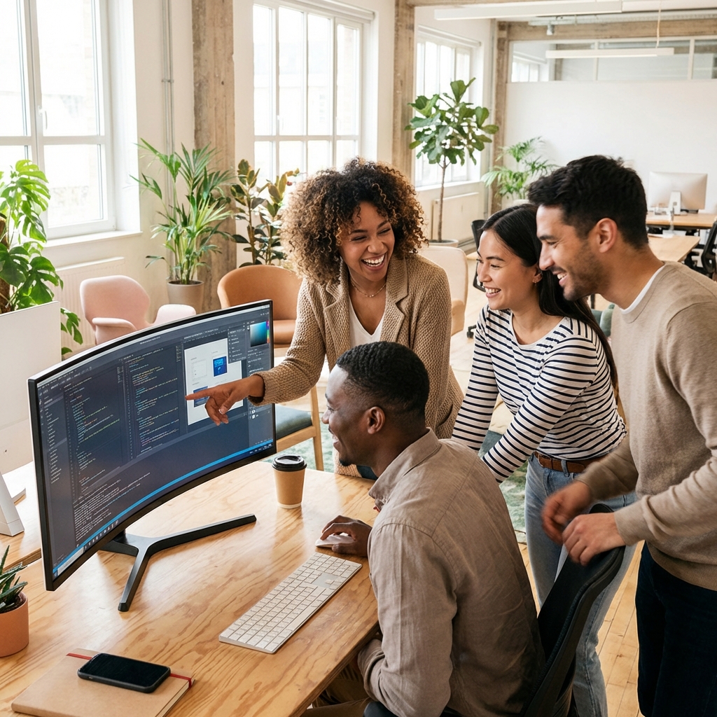 Equipo Syntria colaborando